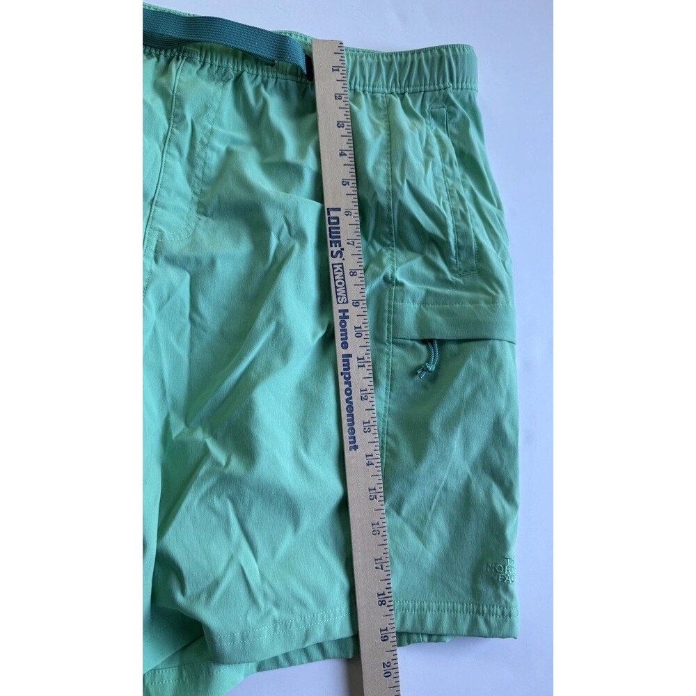 The North Face Hybrid Hiking Shorts Quick Dry Activewear Belted Green XXL - Picture 3 of 8